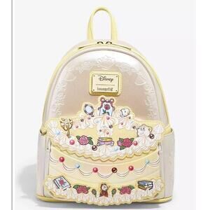 Loungefly Disney Beauty and The Beast Belle Cake Mini Backpack NWT